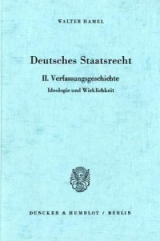Carte Deutsches Staatsrecht. Walter Hamel