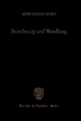 Książka Bewahrung und Wandlung. Ernst Rudolf Huber