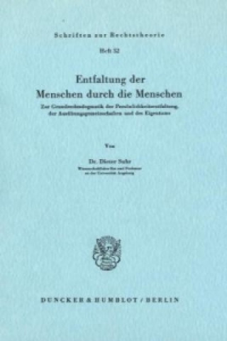 Buch Entfaltung der Menschen durch die Menschen. Dieter Suhr