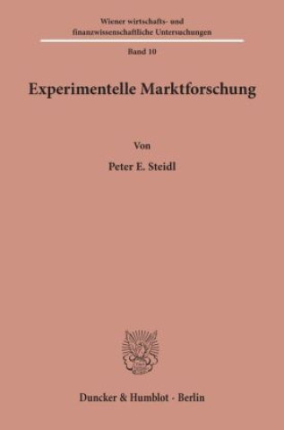 Książka Experimentelle Marktforschung. Peter E. Steidl