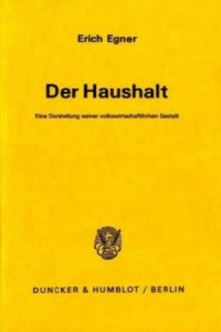 Книга Der Haushalt. Erich Egner