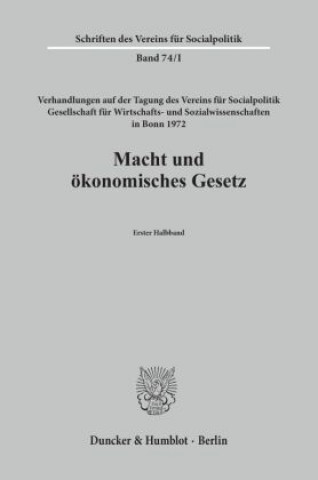 Kniha Macht und ökonomisches Gesetz. Hans K. Schneider