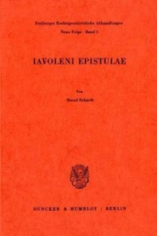 Книга Iavoleni Epistulae. Bernd Eckardt