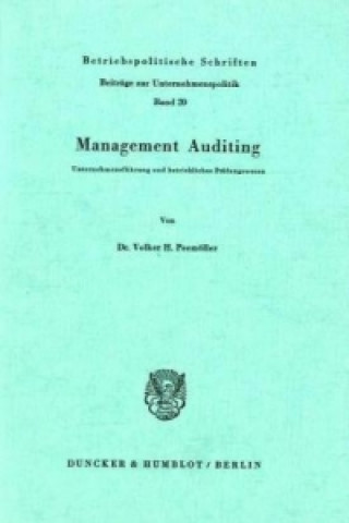 Libro Management Auditing. Volker H. Peemöller