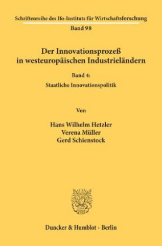 Kniha Der Innovationsprozeß in westeuropäischen Industrieländern. Hans Wilhelm Hetzler