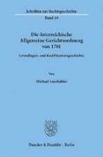 Carte Die österreichische Allgemeine Gerichtsordnung von 1781. Michael Loschelder