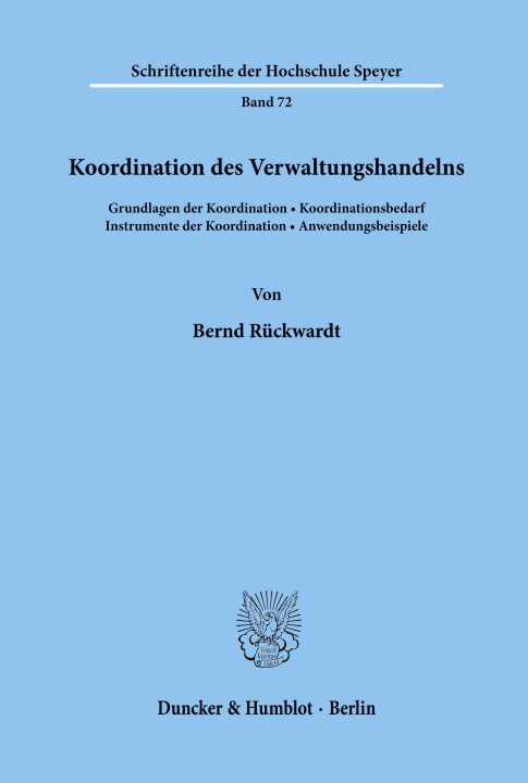 Carte Koordination des Verwaltungshandelns. Bernd Rückwardt