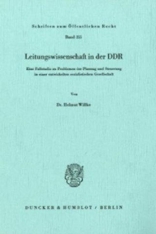 Knjiga Leitungswissenschaft in der DDR. Helmut Willke