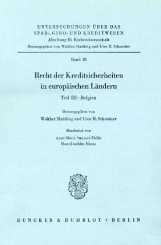 Kniha Belgien. Walther Hadding
