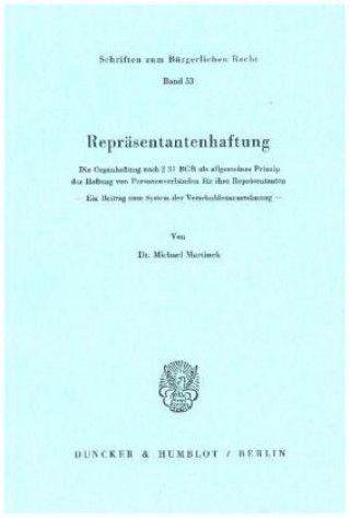 Kniha Repräsentantenhaftung. Michael Martinek
