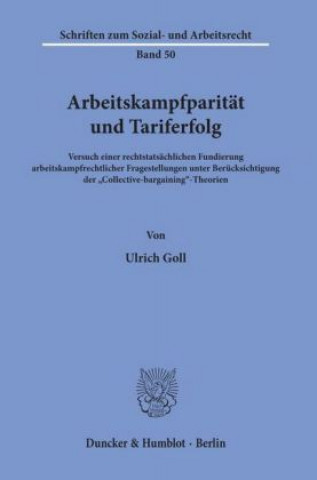 Carte Arbeitskampfparität und Tariferfolg. Ulrich Goll