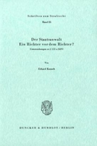 Kniha Der Staatsanwalt. Erhard Kausch