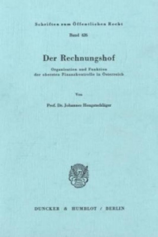 Kniha Der Rechnungshof. Johannes Hengstschläger