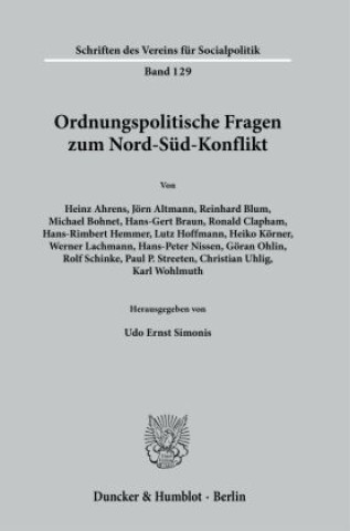 Carte Ordnungspolitische Fragen zum Nord-Süd-Konflikt. Udo Ernst Simonis