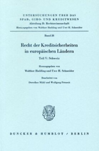 Knjiga Schweiz. Walther Hadding