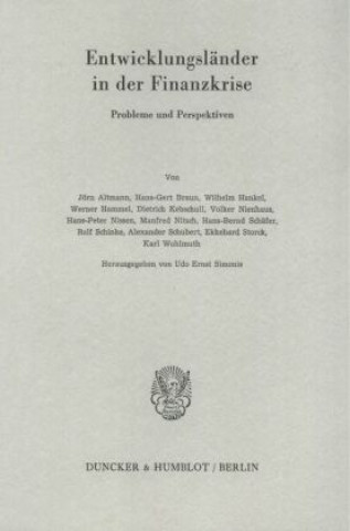 Book Entwicklungsländer in der Finanzkrise. Udo Ernst Simonis