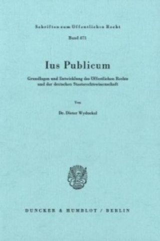 Knjiga Ius Publicum. Dieter Wyduckel