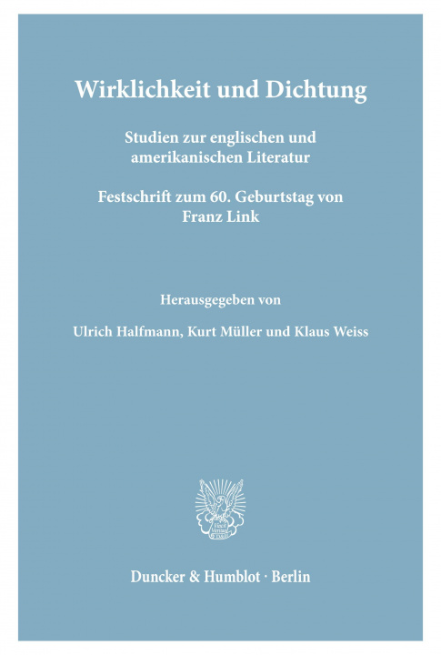 Livre Wirklichkeit und Dichtung. Ulrich Halfmann