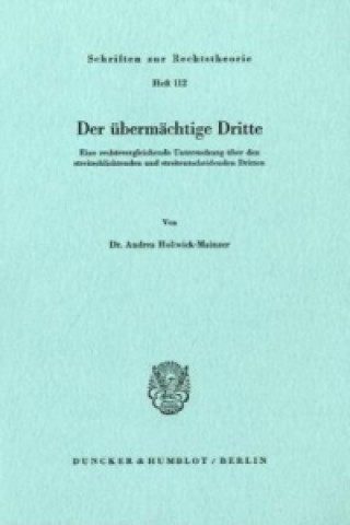 Kniha Der übermächtige Dritte. Andrea Holtwick-Mainzer
