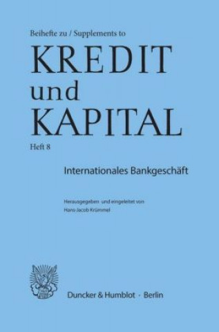 Kniha Internationales Bankgeschäft. Hans-Jacob Krümmel