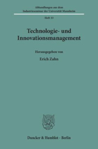 Kniha Technologie- und Innovationsmanagement. Erich Zahn