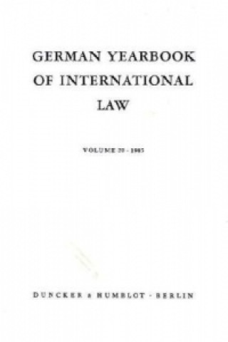 Buch German Yearbook of International Law / Jahrbuch für Internationales Recht. Jost Delbrück