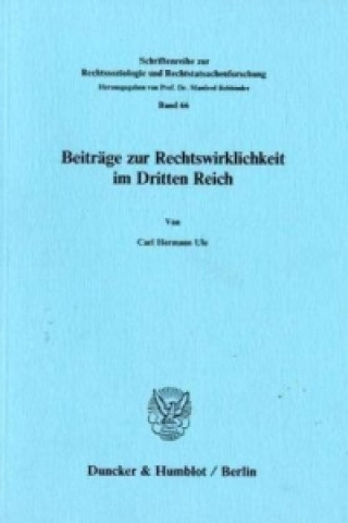 Książka Beiträge zur Rechtswirklichkeit im Dritten Reich. Carl Hermann Ule