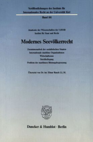Carte Modernes Seevölkerrecht. Marklen Ivanovic Lazarev
