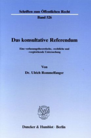 Carte Das konsultative Referendum. Ulrich Rommelfanger