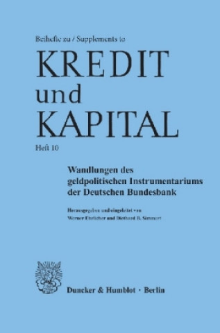 Carte Wandlungen des geldpolitischen Instrumentariums der Deutschen Bundesbank. Werner Ehrlicher