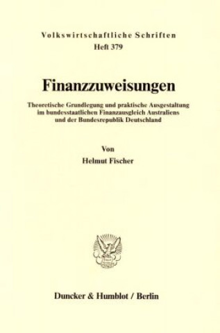 Könyv Finanzzuweisungen. Helmut Fischer