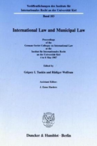 Buch International Law and Municipal Law. Grigory I. Tunkin