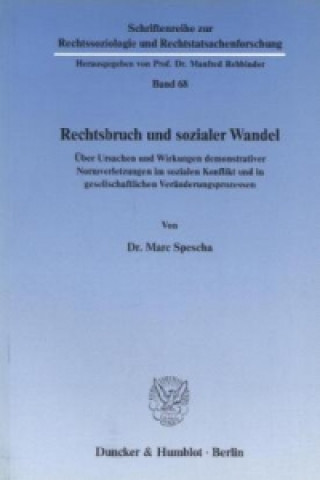 Kniha Rechtsbruch und sozialer Wandel. Marc Spescha