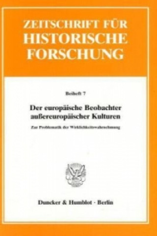 Książka Der europäische Beobachter außereuropäischer Kulturen. Hans-Joachim König