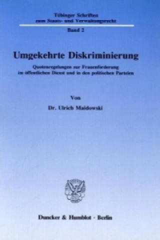 Libro Umgekehrte Diskriminierung. Ulrich Maidowski