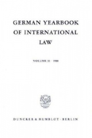 Βιβλίο German Yearbook of International Law / Jahrbuch für Internationales Recht. Jost Delbrück