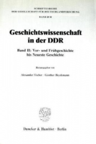 Carte Geschichtswissenschaft in der DDR. Alexander Fischer