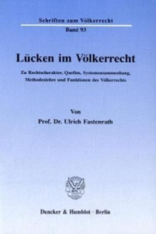 Carte Lücken im Völkerrecht. Ulrich Fastenrath