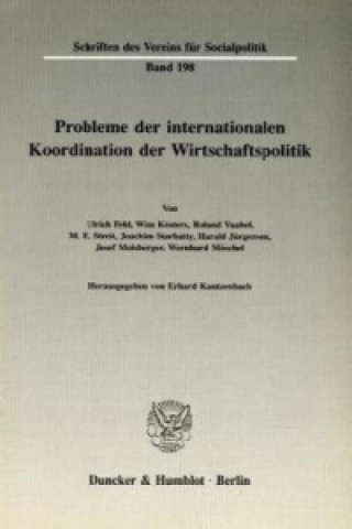 Carte Probleme der Internationalen Koordination der Wirtschaftspolitik. Erhard Kantzenbach
