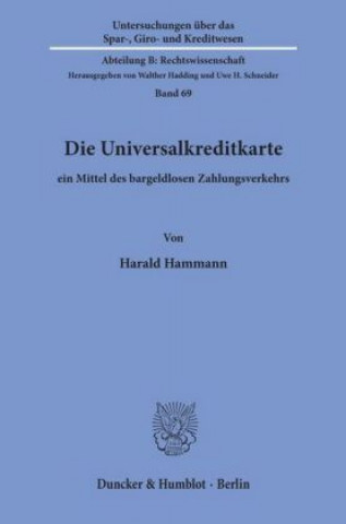 Carte Die Universalkreditkarte. Harald Hammann
