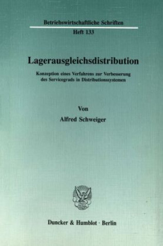 Carte Lagerausgleichsdistribution. Alfred Schweiger
