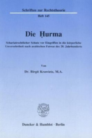 Kniha Die Hurma. Birgit Krawietz