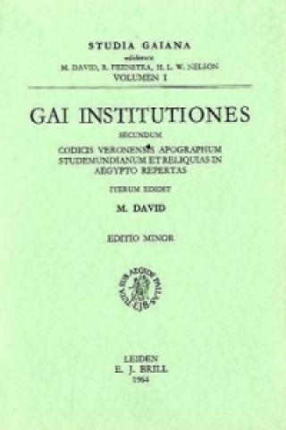 Книга Gai Institutiones. Secundum. M. David