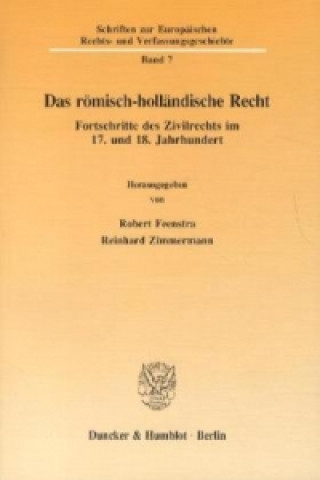 Kniha Das römisch-holländische Recht. Robert Feenstra