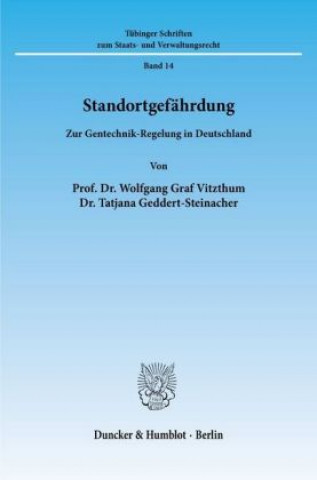 Kniha Standortgefährdung. Wolfgang Graf Vitzthum