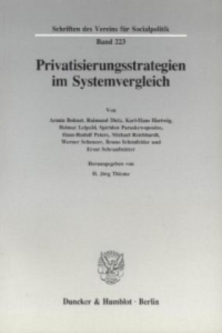 Carte Privatisierungsstrategien im Systemvergleich. H. Jörg Thieme