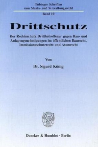 Knjiga Drittschutz. Sigurd König