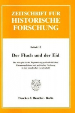 Kniha Der Fluch und der Eid. Peter Blickle
