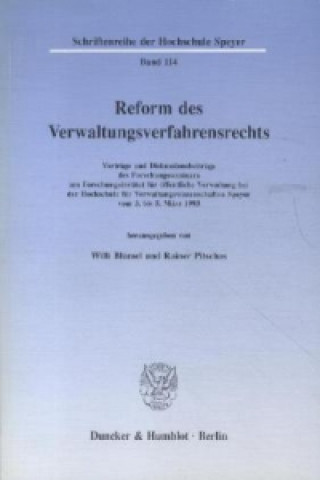 Carte Reform des Verwaltungsverfahrensrechts. Willi Blümel
