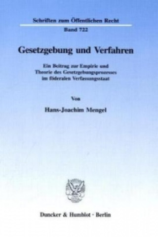 Kniha Gesetzgebung und Verfahren. Hans-Joachim Mengel